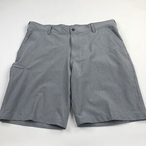 G.H. Bass & Co. Men's 38 (fits 39) Gray Trail Dry Wicking Shorts EUC Flat Front